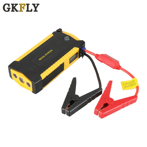 GKFLY Car Jump Starter Power Bank 600A Portable Car Battery Booster Charger 12V Starting Device Petrol Diesel Car Starter Buster
