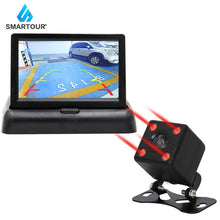 Load image into Gallery viewer, Smartour Car Rear View Camera Reversing Parking System Kit 4.3" inch TFT LCD Rearview Monitor Night Vision Backup Camera