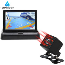 Load image into Gallery viewer, Smartour Car Rear View Camera Reversing Parking System Kit 4.3" inch TFT LCD Rearview Monitor Night Vision Backup Camera